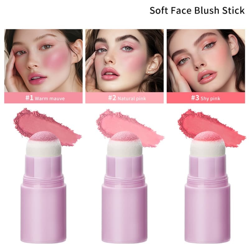 Matte Natural Private Label Blush Stick with Sponge Tip OEM Manufacturer & Supplier,Matte Natural Private Label Blush Stick with Sponge Tip OEM Manufacturer & Supplier 