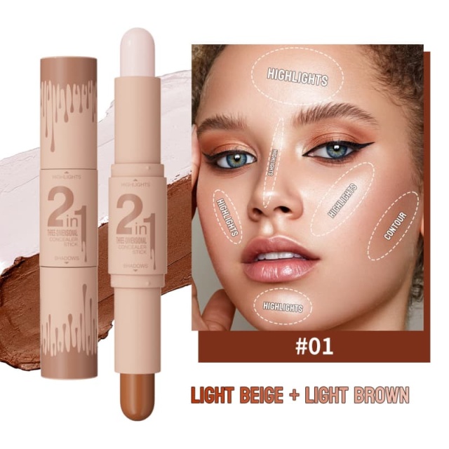 Dual-ended Highlight & Contour Stick, Shading & Concealer Pen OEM Manufacturer & Supplier,Dual-ended Highlight & Contour Stick, Shading & Concealer Pen OEM Manufacturer & Supplier 