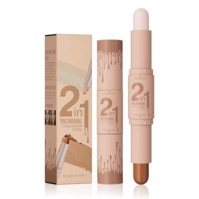 Dual-ended Highlight & Contour Stick, Shading & Concealer Pen OEM Manufacturer & Supplier,Dual-ended Highlight & Contour Stick, Shading & Concealer Pen OEM Manufacturer & Supplier 