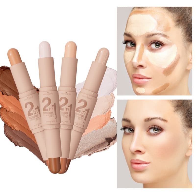 Dual-ended Highlight & Contour Stick, Shading & Concealer Pen OEM Manufacturer & Supplier,Dual-ended Highlight & Contour Stick, Shading & Concealer Pen OEM Manufacturer & Supplier 