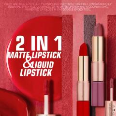 Double-Ended Matte Lip Gloss/ Lipstick, Two-In-One Velvety Gradient Lipstick | OEM Manufacturer & Supplier,Double-Ended Matte Lip Gloss/ Lipstick, Two-In-One Velvety Gradient Lipstick | OEM Manufacturer & Supplier 