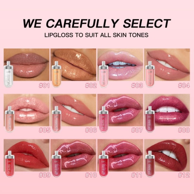 Mirror-Finish Pearlescent Lip Gloss, Shimmering Lip Tint, Long-Lasting Liquid Lipstick & Lip Oil,Mirror-Finish Pearlescent Lip Gloss, Shimmering Lip Tint, Long-Lasting Liquid Lipstick & Lip Oil 