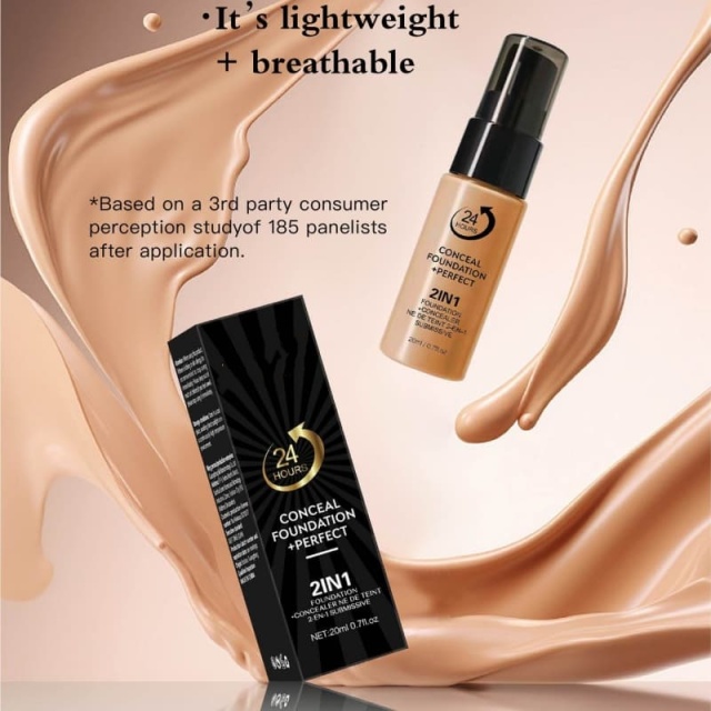 Long-Lasting, Non-Transferable, Waterproof, Oil-Controlling Concealer & Foundation,Long-Lasting, Non-Transferable, Waterproof, Oil-Controlling Concealer & Foundation 