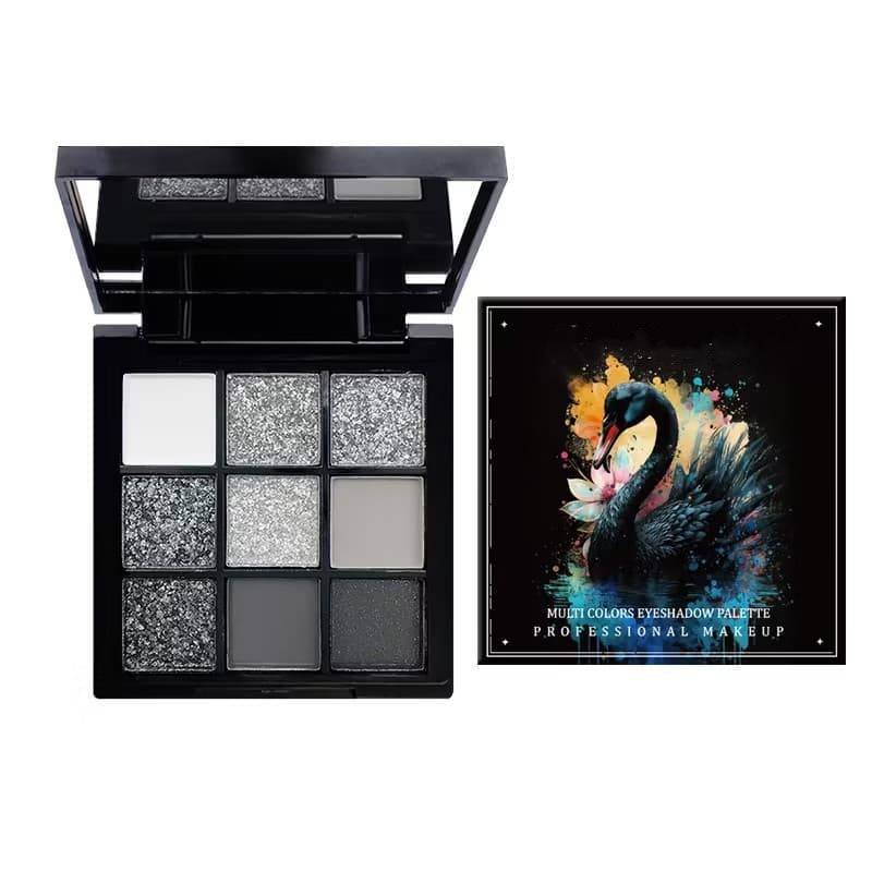 Black Swan Dark Punk Shimmer Matte Nine-Color Eyeshadow Palette OEM Manufacturer & Supplier,Black Swan Dark Punk Shimmer Matte Nine-Color Eyeshadow Palette OEM Manufacturer & Supplier 