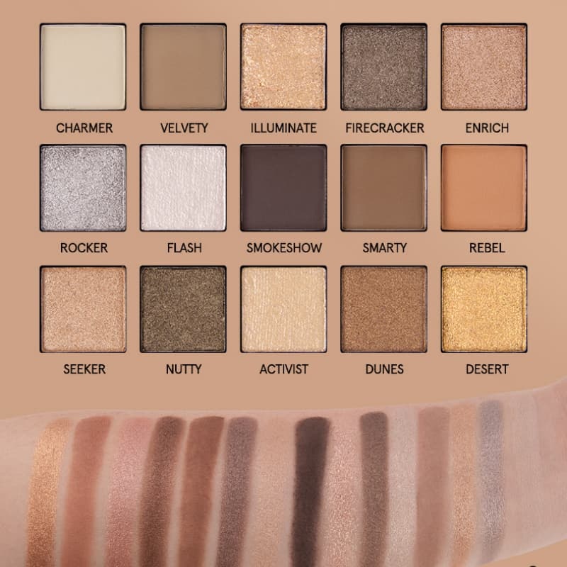 15-Color Smoky Shade Iridescent High-Shine White Eyeshadow Palette Makeup OEM Manufacturer & Supplier,15-Color Smoky Shade Iridescent High-Shine White Eyeshadow Palette Makeup OEM Manufacturer & Supplier 