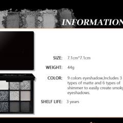 Black Swan Dark Punk Shimmer Matte Nine-Color Eyeshadow Palette OEM Manufacturer & Supplier,Black Swan Dark Punk Shimmer Matte Nine-Color Eyeshadow Palette OEM Manufacturer & Supplier 