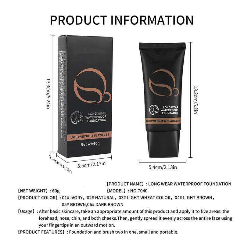 Waterproof Makeup Foundation, Concealer, Nude Skin Primer, Foundation For Yellow & Dark Skin Tones,Waterproof Makeup Foundation, Concealer, Nude Skin Primer, Foundation For Yellow & Dark Skin Tones 