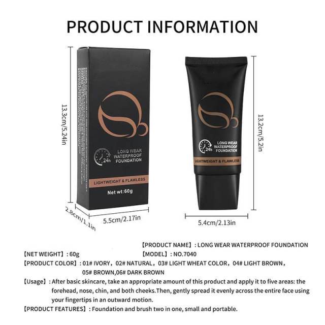 Waterproof Makeup Foundation, Concealer, Nude Skin Primer, Foundation For Yellow & Dark Skin Tones,Waterproof Makeup Foundation, Concealer, Nude Skin Primer, Foundation For Yellow & Dark Skin Tones 