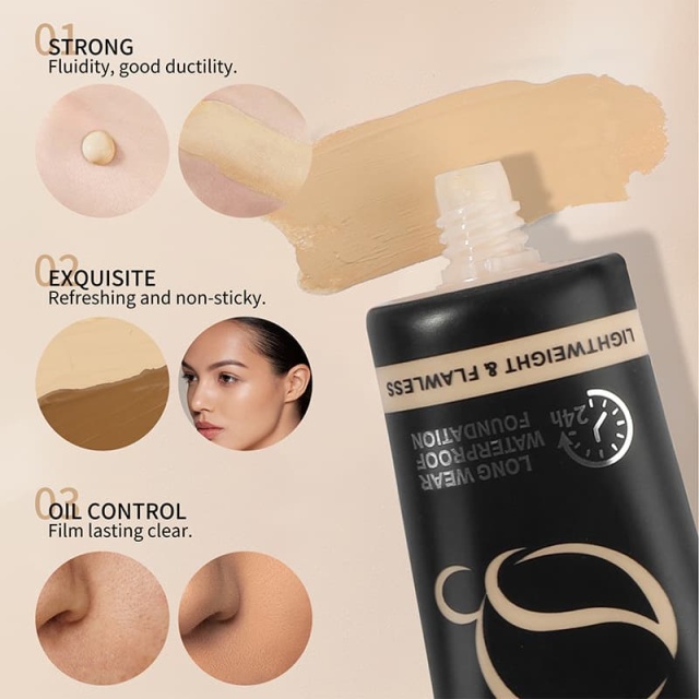 Waterproof Makeup Foundation, Concealer, Nude Skin Primer, Foundation For Yellow & Dark Skin Tones,Waterproof Makeup Foundation, Concealer, Nude Skin Primer, Foundation For Yellow & Dark Skin Tones 
