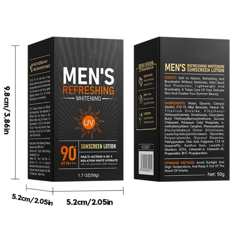 Refreshing Non-greasy Men's Lotion Sunscreen UV Protection Isolation Cream,Refreshing Non-greasy Men's Lotion Sunscreen UV Protection Isolation Cream 