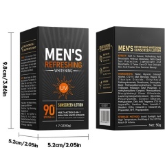 Refreshing Non-greasy Men's Lotion Sunscreen UV Protection Isolation Cream,Refreshing Non-greasy Men's Lotion Sunscreen UV Protection Isolation Cream 