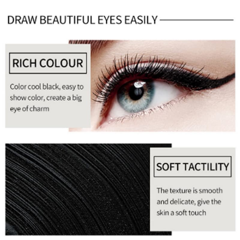 Matte Waterproof Smudge-proof Black Single-ended Solid Eyeliner Cream For Women,Matte Waterproof Smudge-proof Black Single-ended Solid Eyeliner Cream For Women 