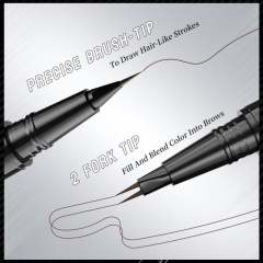 Natural & Smooth Dual-ended Eyebrow Pencil, Waterproof, Sweat-Proof & Smudge-Proof,Natural & Smooth Dual-ended Eyebrow Pencil, Waterproof, Sweat-Proof & Smudge-Proof 