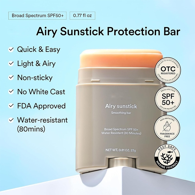 Brightening & Moisturizing Sunscreen, Refreshing & Smooth Sun Protection Repair Sunscreen Stick,Brightening & Moisturizing Sunscreen, Refreshing & Smooth Sun Protection Repair Sunscreen Stick 