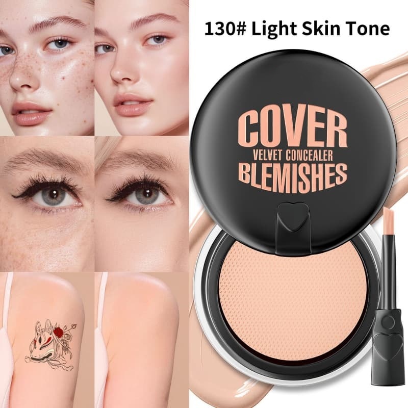 Waterproof Concealer & Foundation Cream for Covering Dark Circles and Acne Marks,Waterproof Concealer & Foundation Cream for Covering Dark Circles and Acne Marks 
