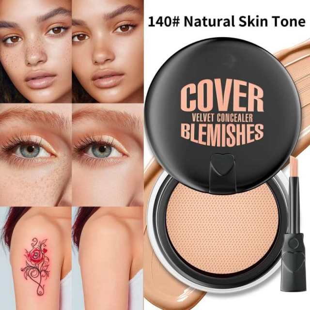 Waterproof Concealer & Foundation Cream for Covering Dark Circles and Acne Marks,Waterproof Concealer & Foundation Cream for Covering Dark Circles and Acne Marks 