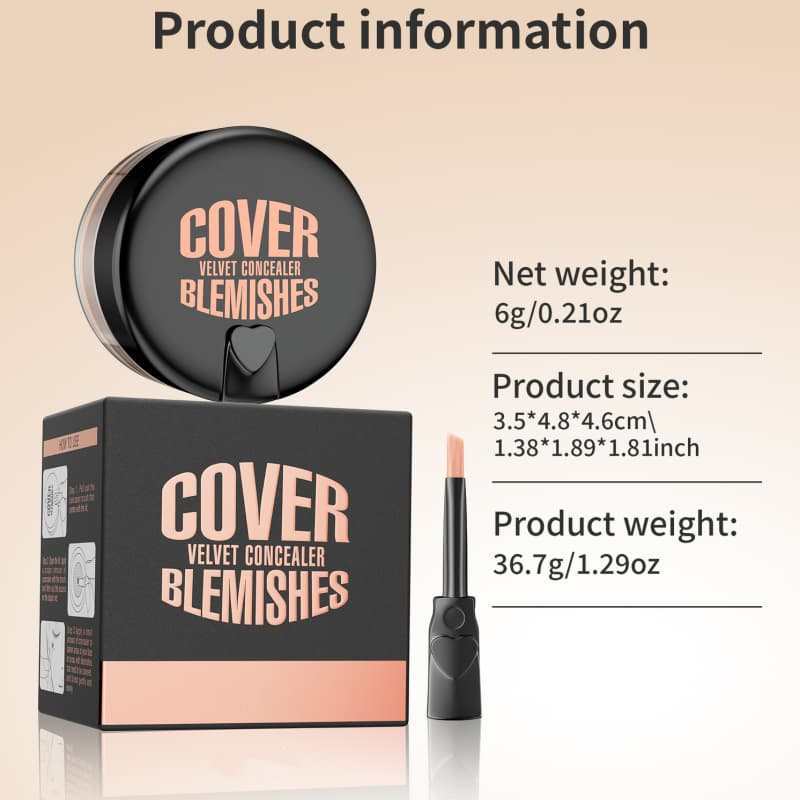 Waterproof Concealer & Foundation Cream for Covering Dark Circles and Acne Marks,Waterproof Concealer & Foundation Cream for Covering Dark Circles and Acne Marks 