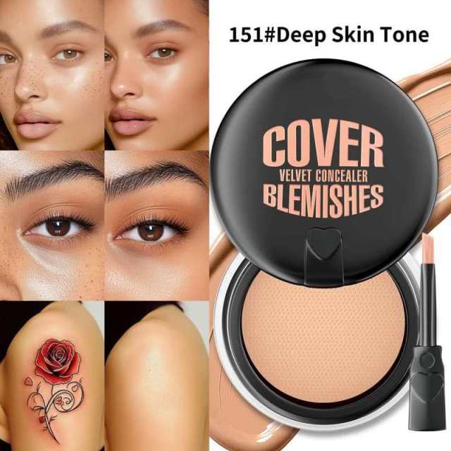 Waterproof Concealer & Foundation Cream for Covering Dark Circles and Acne Marks,Waterproof Concealer & Foundation Cream for Covering Dark Circles and Acne Marks 