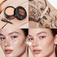 Waterproof Concealer & Foundation Cream for Covering Dark Circles and Acne Marks,Waterproof Concealer & Foundation Cream for Covering Dark Circles and Acne Marks 