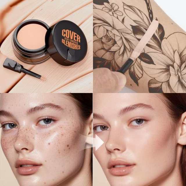 Waterproof Concealer & Foundation Cream for Covering Dark Circles and Acne Marks,Waterproof Concealer & Foundation Cream for Covering Dark Circles and Acne Marks 