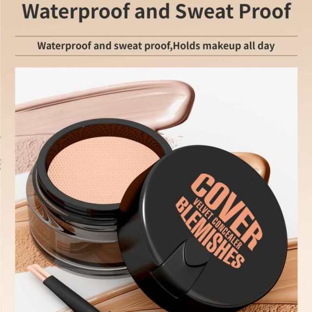 Waterproof Concealer & Foundation Cream for Covering Dark Circles and Acne Marks,Waterproof Concealer & Foundation Cream for Covering Dark Circles and Acne Marks 