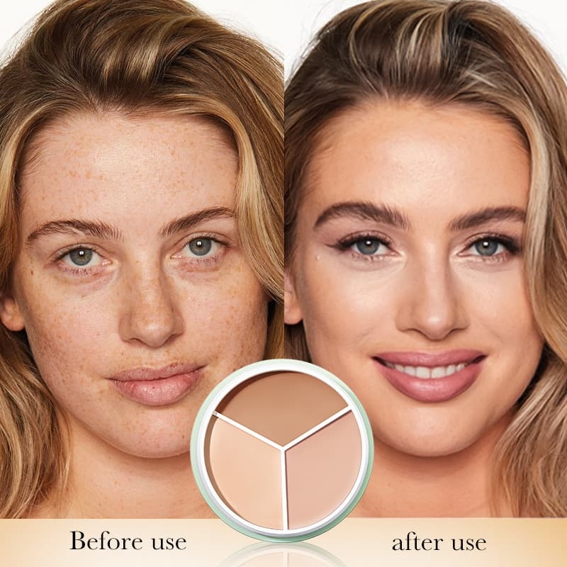 Art Three-Color Concealer for Contouring & Highlighting, Cosmetic Foundation Cream,Art Three-Color Concealer for Contouring & Highlighting, Cosmetic Foundation Cream 