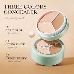 Art Three-Color Concealer for Contouring & Highlighting, Cosmetic Foundation Cream,Art Three-Color Concealer for Contouring & Highlighting, Cosmetic Foundation Cream 
