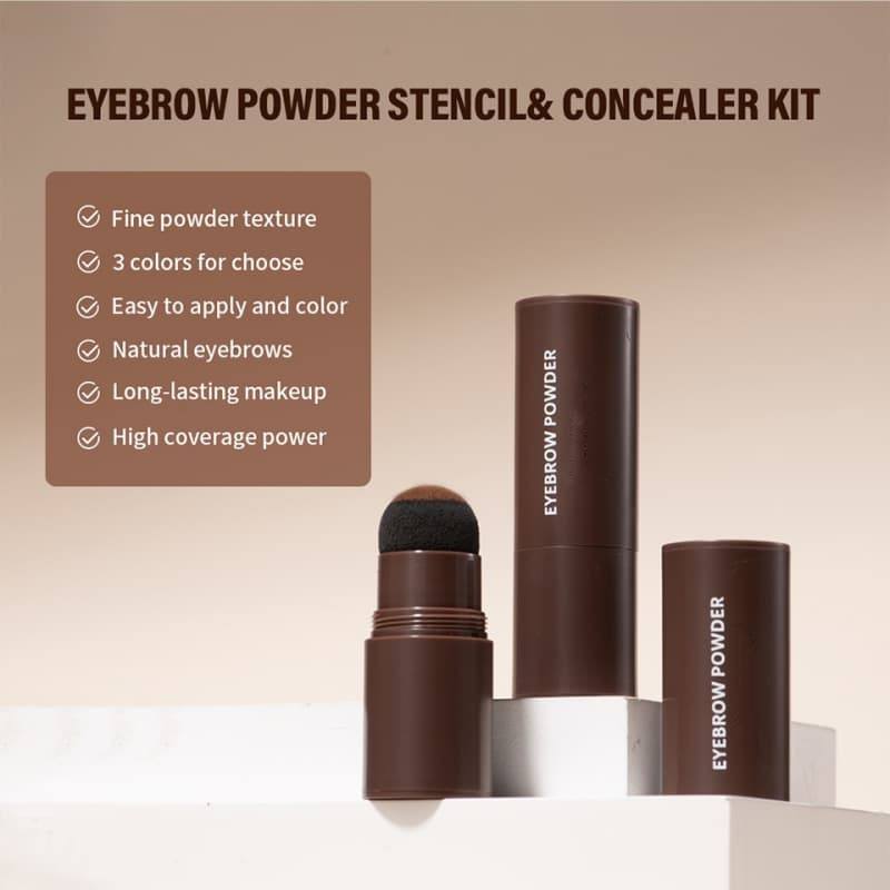 Head-Mounted Eyebrow Stencil, Eyebrow Powder & Concealer Liquid Set Contouring Eyebrow Powder Kit,Head-Mounted Eyebrow Stencil, Eyebrow Powder & Concealer Liquid Set Contouring Eyebrow Powder Kit 