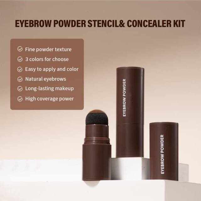 Head-Mounted Eyebrow Stencil, Eyebrow Powder & Concealer Liquid Set Contouring Eyebrow Powder Kit,Head-Mounted Eyebrow Stencil, Eyebrow Powder & Concealer Liquid Set Contouring Eyebrow Powder Kit 