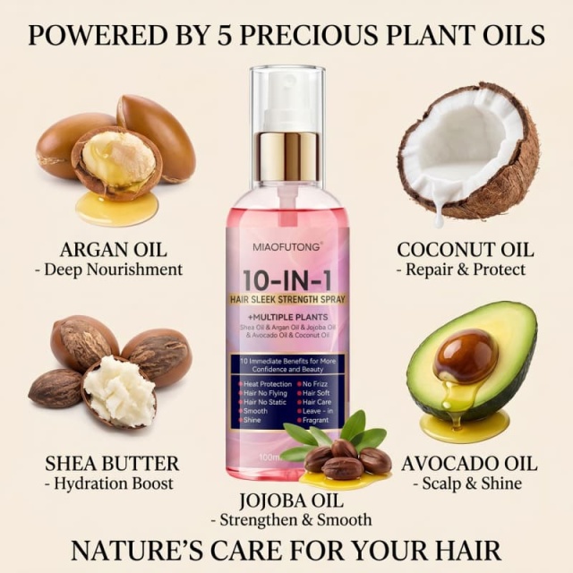 10-in-1 No-Rinse Hair Care Spray, Smoothes & Moisturizes Hair For Improved Condition,10-in-1 No-Rinse Hair Care Spray, Smoothes & Moisturizes Hair For Improved Condition 