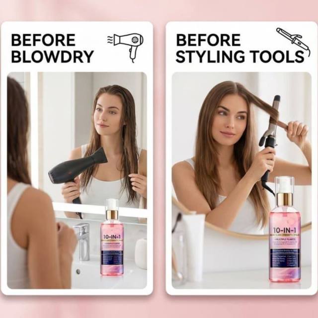 10-in-1 No-Rinse Hair Care Spray, Smoothes & Moisturizes Hair For Improved Condition,10-in-1 No-Rinse Hair Care Spray, Smoothes & Moisturizes Hair For Improved Condition 