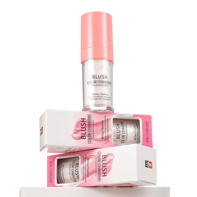 Temperature-Changing Blush Foundation, Brightening Moisturizing Concealer Liquid, Long-Lasting & Fade-Resistant Foundation,Temperature-Changing Blush Foundation, Brightening Moisturizing Concealer Liquid, Long-Lasting & Fade-Resistant Foundation 