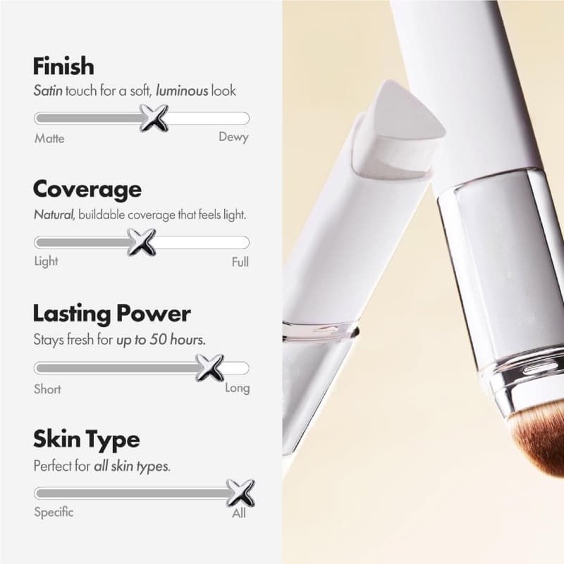 Dual-Ended Color-Changing Foundation Stick, Concealer/Contour & Brightening Foundation Cream,Dual-Ended Color-Changing Foundation Stick, Concealer/Contour & Brightening Foundation Cream 