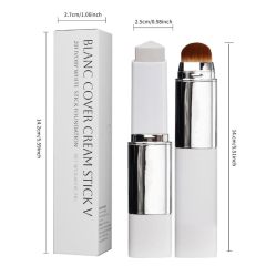 Dual-Ended Color-Changing Foundation Stick, Concealer/Contour & Brightening Foundation Cream,Dual-Ended Color-Changing Foundation Stick, Concealer/Contour & Brightening Foundation Cream 