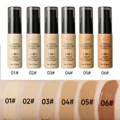 6-color Foundation & Concealer Cream, Long-Lasting Waterproof Liquid Foundation,6-color Foundation & Concealer Cream, Long-Lasting Waterproof Liquid Foundation 