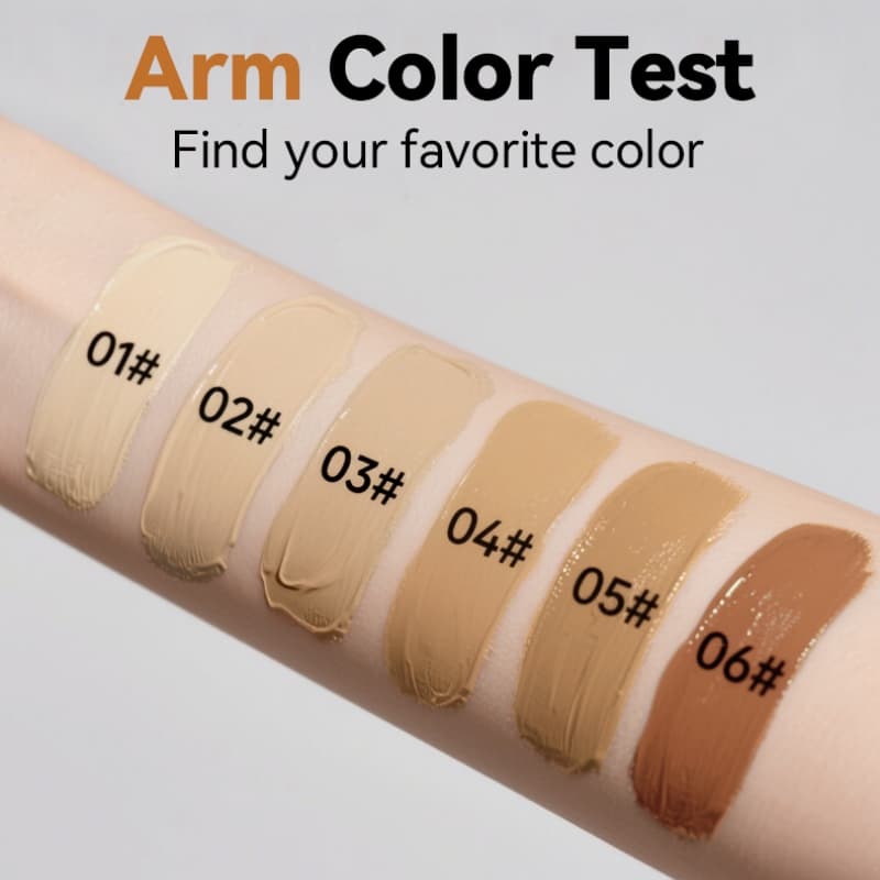 6-color Foundation & Concealer Cream, Long-Lasting Waterproof Liquid Foundation,6-color Foundation & Concealer Cream, Long-Lasting Waterproof Liquid Foundation 