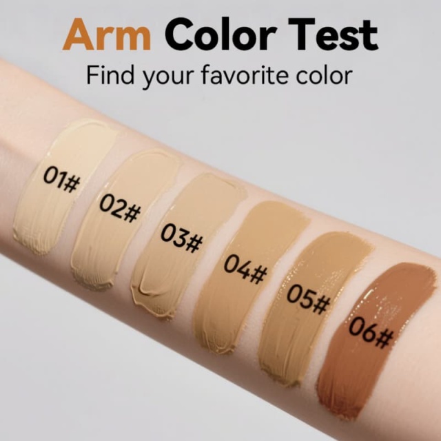 6-color Foundation & Concealer Cream, Long-Lasting Waterproof Liquid Foundation,6-color Foundation & Concealer Cream, Long-Lasting Waterproof Liquid Foundation 