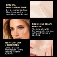 6-Color BB Cream Foundation, 24-Hour Moisturizing & Silky Texture, Hydrating, Facial Contouring & Long-Lasting Makeup,6-Color BB Cream Foundation, 24-Hour Moisturizing & Silky Texture, Hydrating, Facial Contouring & Long-Lasting Makeup 