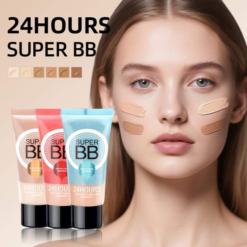6-Color BB Cream Foundation, 24-Hour Moisturizing & Silky Texture, Hydrating, Facial Contouring & Long-Lasting Makeup,6-Color BB Cream Foundation, 24-Hour Moisturizing & Silky Texture, Hydrating, Facial Contouring & Long-Lasting Makeup 