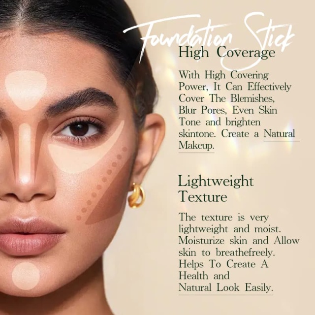 6-Color Concealer Foundation Stick, Moisturizing, Hydrating and Waterproof Foundation Stick,6-Color Concealer Foundation Stick, Moisturizing, Hydrating and Waterproof Foundation Stick 