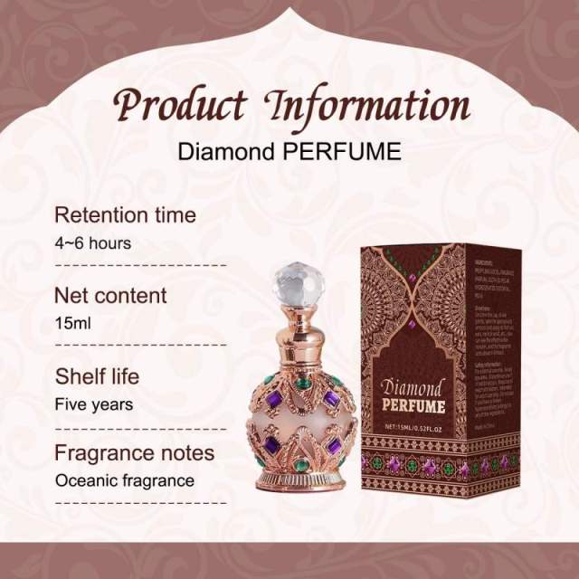 15ml Portable Alcohol-Free Perfume with Arabian Rose, Jasmine and Vanilla Scent,15ml Portable Alcohol-Free Perfume with Arabian Rose, Jasmine and Vanilla Scent 