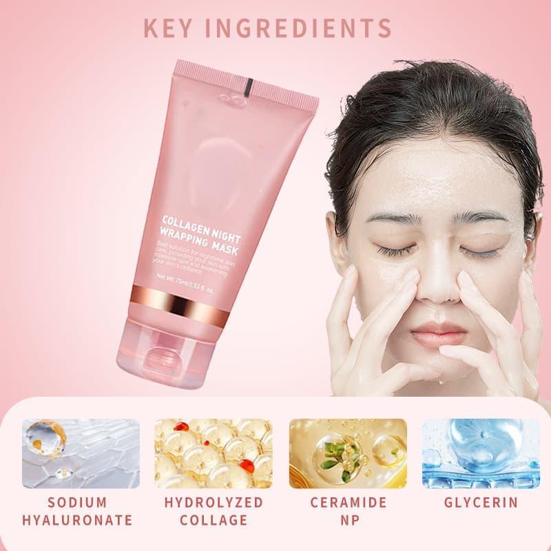 Hydrolyzed Collagen Peel-off Mask CollagenNightWrappingMask Facial Moisturizing and Firming,Hydrolyzed Collagen Peel-off Mask CollagenNightWrappingMask Facial Moisturizing and Firming 