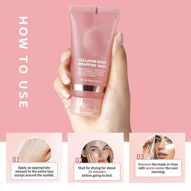 Hydrolyzed Collagen Peel-off Mask CollagenNightWrappingMask Facial Moisturizing and Firming,Hydrolyzed Collagen Peel-off Mask CollagenNightWrappingMask Facial Moisturizing and Firming 