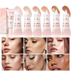 Facial Concealer, Highlight Pearlescent Foundation, Long-Lasting Non-Makeup-Removing Moisturizing Foundation,Facial Concealer, Highlight Pearlescent Foundation, Long-Lasting Non-Makeup-Removing Moisturizing Foundation 
