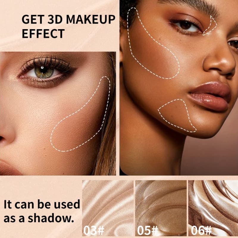 Facial Concealer, Highlight Pearlescent Foundation, Long-Lasting Non-Makeup-Removing Moisturizing Foundation,Facial Concealer, Highlight Pearlescent Foundation, Long-Lasting Non-Makeup-Removing Moisturizing Foundation 