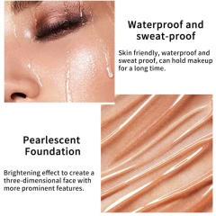 Facial Concealer, Highlight Pearlescent Foundation, Long-Lasting Non-Makeup-Removing Moisturizing Foundation,Facial Concealer, Highlight Pearlescent Foundation, Long-Lasting Non-Makeup-Removing Moisturizing Foundation 