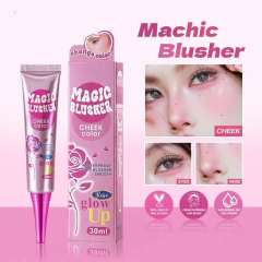Temperature-Sensitive Color Changing Liquid Blush 30ml Shimmer Smoky Makeup Blush Cream,Temperature-Sensitive Color Changing Liquid Blush 30ml Shimmer Smoky Makeup Blush Cream 