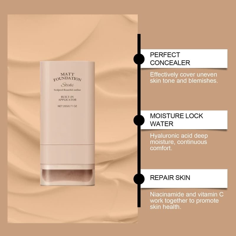 Moisturizing, Brightening, Lightweight, Concealing, Hydrating & Long-Wearing Foundation Stick,Moisturizing, Brightening, Lightweight, Concealing, Hydrating & Long-Wearing Foundation Stick 