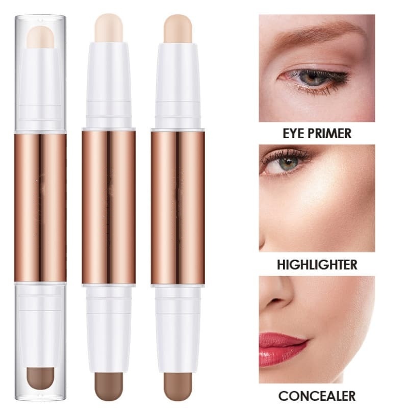 Dual-Ended Contour Stick, Shading Pen, Three-Dimensional Face Highlighter & Concealer,Dual-Ended Contour Stick, Shading Pen, Three-Dimensional Face Highlighter & Concealer 
