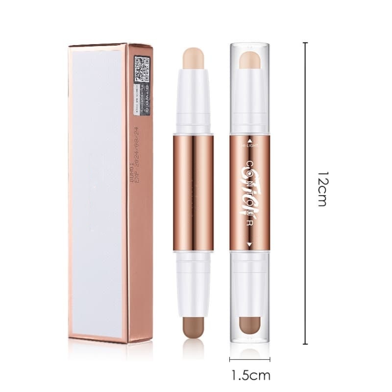 Dual-Ended Contour Stick, Shading Pen, Three-Dimensional Face Highlighter & Concealer,Dual-Ended Contour Stick, Shading Pen, Three-Dimensional Face Highlighter & Concealer 